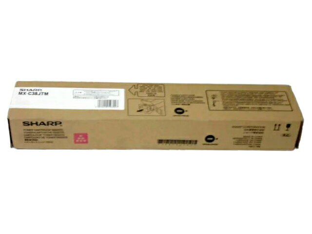 シャープMX−38JTMトナーマゼンダ 純正品 ■外箱若干汚れあり【中古】