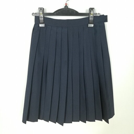 スクールスカート 夏物 w60-丈57 紺 中学 高校 プリーツ 学生服 制服 女子 中古 HK4723 スクールスカート 夏物 w60-丈57 紺 中学 高校 プリーツ 学生服 制服 女子 中古 HK4723