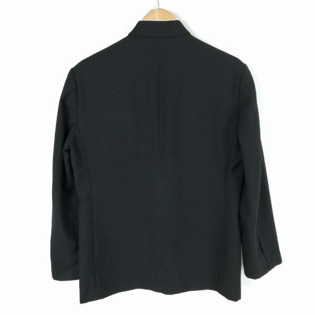 学生服 学ラン 170A 男子 トンボ 上着 ウール混 標準型学生服 ラウンドカラー サージ 黒 中古 ランクC a3 JJ5422