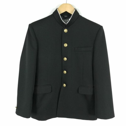 学生服 学ラン 160A 男子 トンボ NBP 上着 標準型学生服 ラウンドカラー カシドス 黒 中古 ランクC a3 JJ5943 学生服 学ラン 160A 男子 トンボ NBP 上着 標準型学生服 ラウンドカラー カシドス 黒 中古 ランクC a3 JJ5943