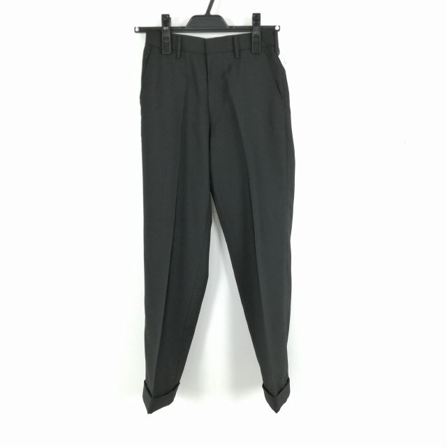 学生ズボン 夏物 W64 トンボ 標準型学生服 男子 学ラン 夏ズボン カシドス ノータック 中古 黒 ランクB a2 PP4178
