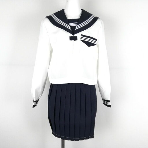 新品 冬 セーラー服 白 白3本線 上下セット tam_1818k 新品 冬 セーラー服 白 白3本線 上下セット tam_1818k