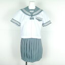 新品 夏 セーラー服 白 グレー衿 白3本線 上下セット【別寸】 tamb_1969g