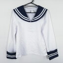 コスプレ セーラー服 上着 白2本線 女子 学生服 中学 高校 白 制服 中古 GM1533
