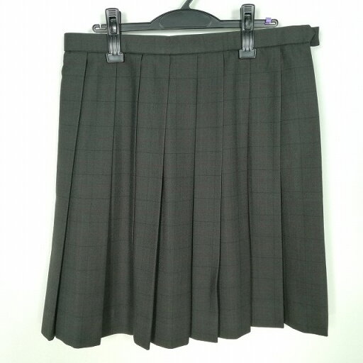 スクールスカート 大きいサイズ 冬物 w75-丈56 チェック 中学 高校 プリーツ 学生服 制服 女子 中古 HK8050 スクールスカート 大きいサイズ 冬物 w75-丈56 チェック 中学 高校 プリーツ 学生服 制服 女子 中古 HK8050