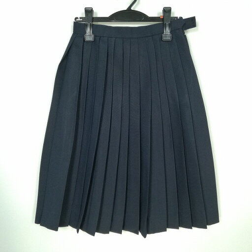 スクールスカート 夏物 w60-丈61 紺 中学 高校 プリーツ 学生服 制服 女子 中古 HK4843 スクールスカート 夏物 w60-丈61 紺 中学 高校 プリーツ 学生服 制服 女子 中古 HK4843