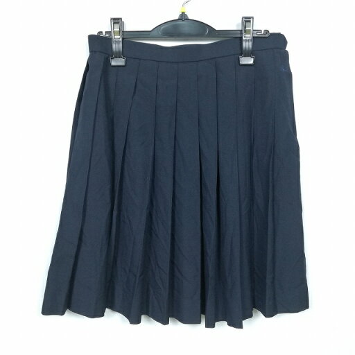 スクールスカート 夏物 w69-丈53 紺 埼玉朝霞高校 プリーツ 学生服 制服 女子 中古 HK5465 スクールスカート 夏物 w69-丈53 紺 埼玉朝霞高校 プリーツ 学生服 制服 女子 中古 HK5465