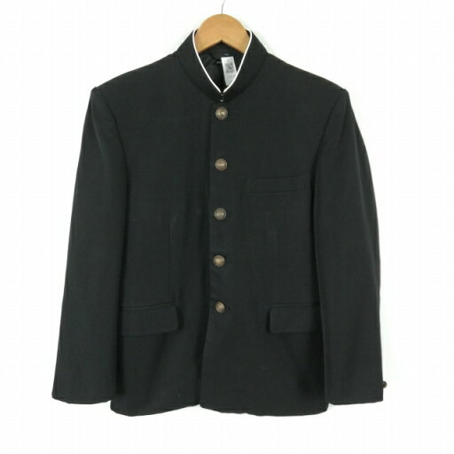 学生服 学ラン 160A 男子 富士ヨット 上着 ウール混 標準型学生服 ラウンドカラー カシドス 黒 中古 ランクC a3 JJ6243 学生服 学ラン 160A 男子 富士ヨット 上着 ウール混 標準型学生服 ラウンドカラー カシドス 黒 中古 ランクC a3 JJ6243