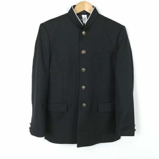 学生服 学ラン 170A 男子 上着 丸洗い可 標準型学生服 ラウンドカラー カシドス 黒 中古 ランクC a3 JJ6901 学生服 学ラン 170A 男子 上着 丸洗い可 標準型学生服 ラウンドカラー カシドス 黒 中古 ランクC a3 JJ6901