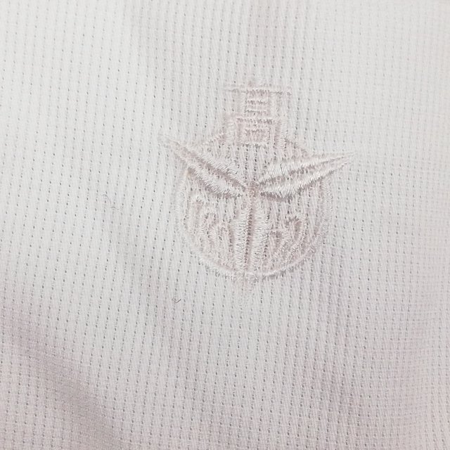 ブラウス スカート 上下2点セット LL 富士ヨット 夏物 女子 学生服 宮崎南高校 白 制服 中古 ランクC EY0917