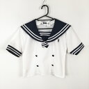 コスプレ セーラー服 上着 白2本線 女子 学生服 中学 高校 白 制服 中古 GM1735