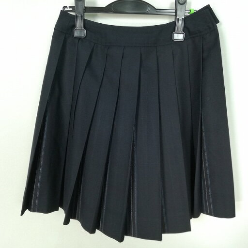 スクールスカート 冬物 w66-丈50 ストライプ 中学 高校 プリーツ 学生服 制服 女子 中古 HK3258 スクールスカート 冬物 w66-丈50 ストライプ 中学 高校 プリーツ 学生服 制服 女子 中古 HK3258