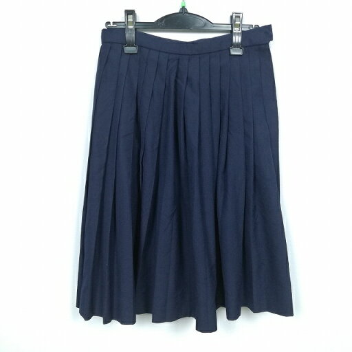 スクールスカート 冬物 w66-丈58 紺 中学 高校 プリーツ 学生服 制服 女子 中古 HK5512 スクールスカート 冬物 w66-丈58 紺 中学 高校 プリーツ 学生服 制服 女子 中古 HK5512