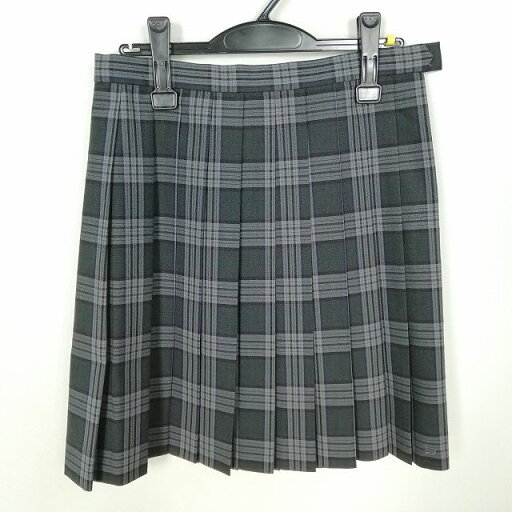 スクールスカート 夏物 w69-丈50 チェック 中学 高校 プリーツ 学生服 制服 女子 中古 HK8102 スクールスカート 夏物 w69-丈50 チェック 中学 高校 プリーツ 学生服 制服 女子 中古 HK8102
