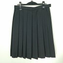 スクールスカート 大きいサイズ 冬物 w72-丈62 グレー 中学 高校 プリーツ 学生服 制服 女子 中古 HK9881