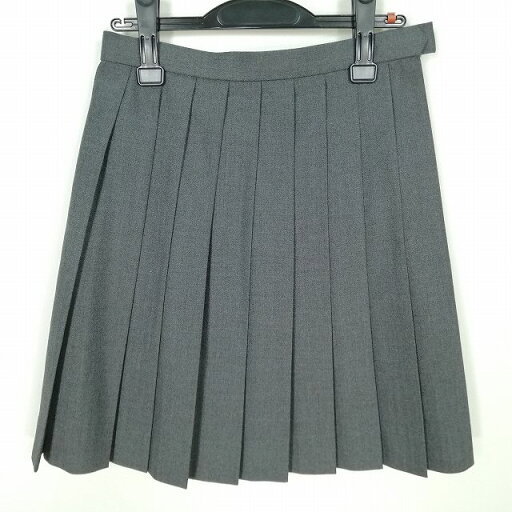 スクールスカート 冬物 w60-丈51 グレー 香川英明高校 プリーツ 学生服 制服 女子 中古 HK9882 スクールスカート 冬物 w60-丈51 グレー 香川英明高校 プリーツ 学生服 制服 女子 中古 HK9882