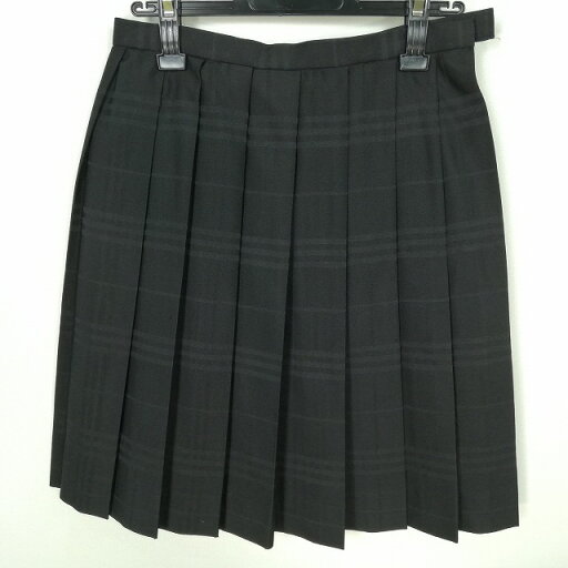 スクールスカート 冬物 w66-丈53 チェック 中学 高校 プリーツ 学生服 制服 女子 中古 HK9883 スクールスカート 冬物 w66-丈53 チェック 中学 高校 プリーツ 学生服 制服 女子 中古 HK9883