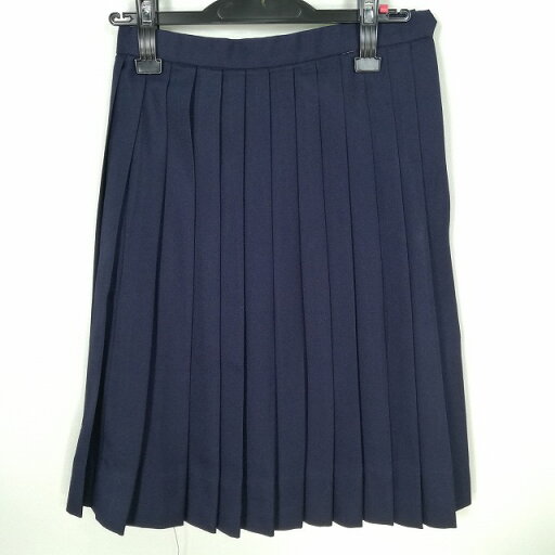スクールスカート 冬物 w63-丈58 紺 中学 高校 プリーツ 学生服 制服 女子 中古 HK9926 スクールスカート 冬物 w63-丈58 紺 中学 高校 プリーツ 学生服 制服 女子 中古 HK9926