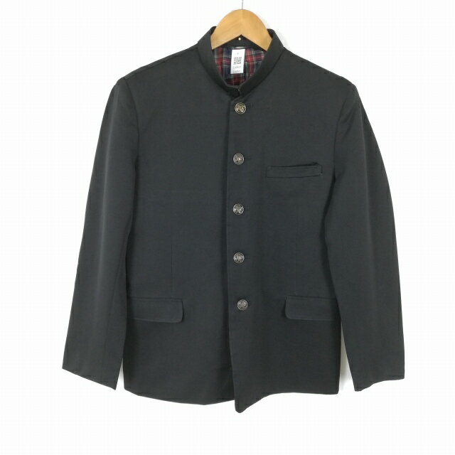 学生服 学ラン 男子 上着 変形学生服 詰襟 カシドス 黒 中古 ランクC a3 JJ6941