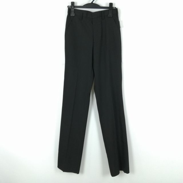 学生ズボン 冬物 W70 富士ヨット 男子 学ラン 冬ズボン カシドス ノータック 中古 黒 ランクB a2 PP4228
