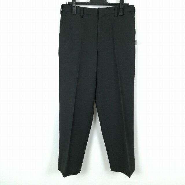 学生ズボン 冬物 W78 標準型学生服 男子 学ラン 冬ズボン カシドス ノータック 中古 黒 ランクB a2 PP4449