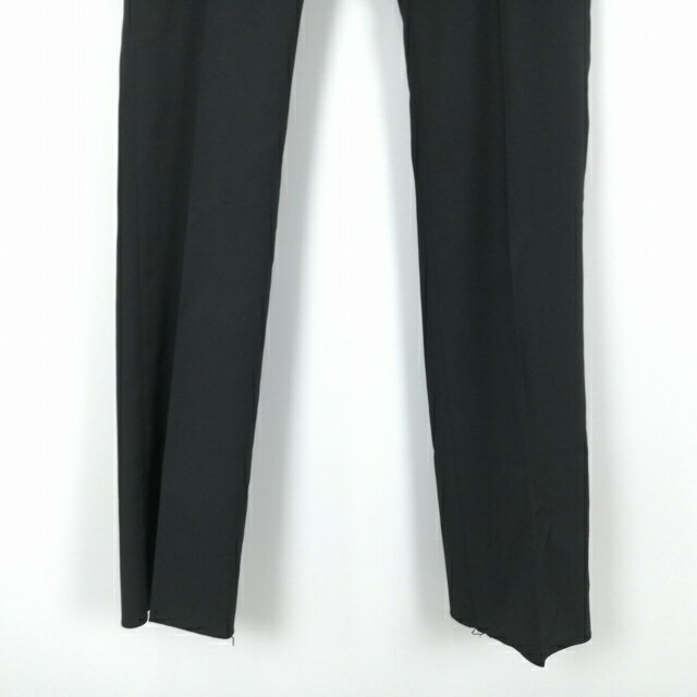 学生ズボン 夏物 W62 標準型学生服 男子 学ラン 夏ズボン ノータック 中古 黒 ランクB a2 PP4641