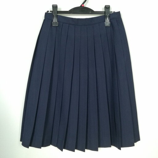 スクールスカート 冬物 w63-丈62 紺 中学 高校 プリーツ 学生服 制服 女子 中古 HK4859 スクールスカート 冬物 w63-丈62 紺 中学 高校 プリーツ 学生服 制服 女子 中古 HK4859