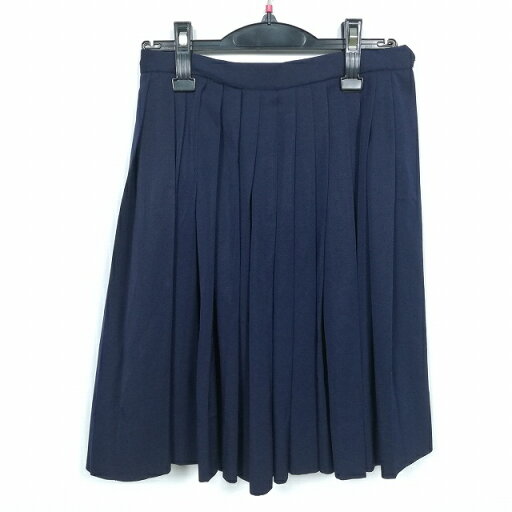 スクールスカート 冬物 w63-丈52 紺 中学 高校 プリーツ 学生服 制服 女子 中古 HK5513 スクールスカート 冬物 w63-丈52 紺 中学 高校 プリーツ 学生服 制服 女子 中古 HK5513