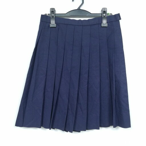 スクールスカート 冬物 w66-丈52 紺 中学 高校 プリーツ 学生服 制服 女子 中古 HK5514 スクールスカート 冬物 w66-丈52 紺 中学 高校 プリーツ 学生服 制服 女子 中古 HK5514