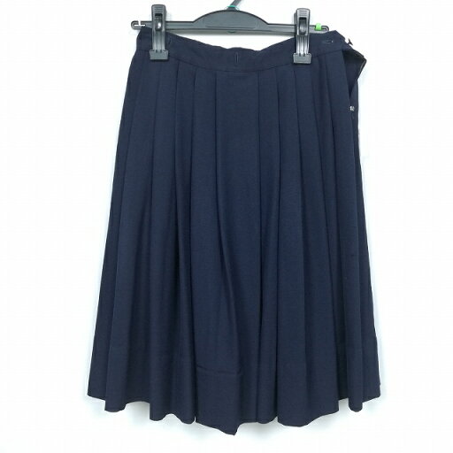 スクールスカート 冬物 w66-丈60 紺 中学 高校 プリーツ 学生服 制服 女子 中古 HK5519 スクールスカート 冬物 w66-丈60 紺 中学 高校 プリーツ 学生服 制服 女子 中古 HK5519