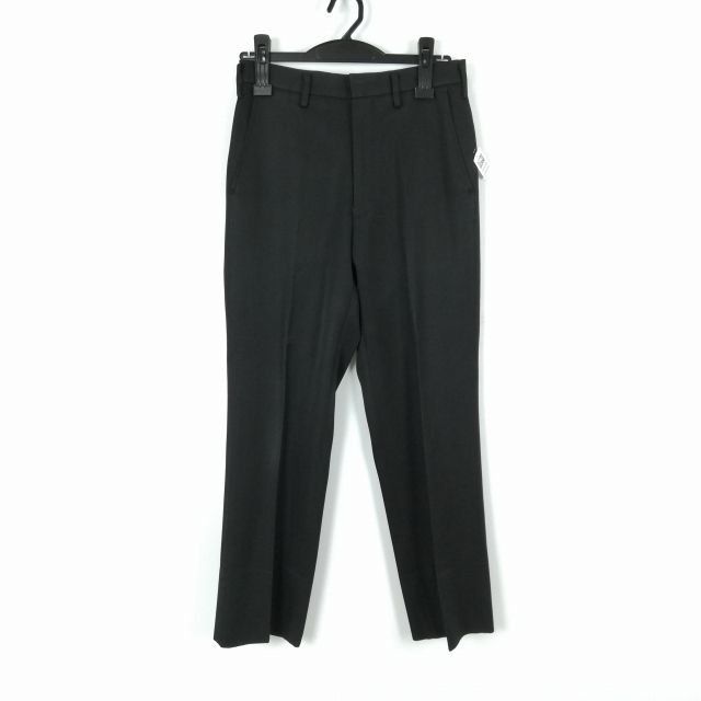 学生ズボン 冬物 W70 富士ヨット 標準型学生服 男子 学ラン 冬ズボン カシドス ノータック 中古 黒 ランクC a2 PP4316