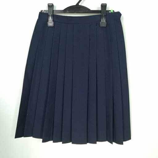 スクールスカート 冬物 w66-丈56 紺 中学 高校 プリーツ 学生服 制服 女子 中古 HK4865 スクールスカート 冬物 w66-丈56 紺 中学 高校 プリーツ 学生服 制服 女子 中古 HK4865