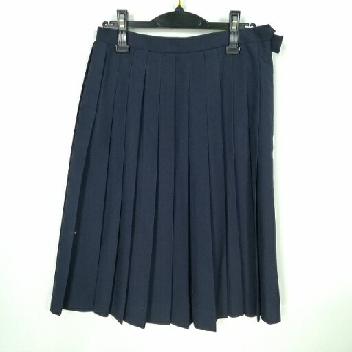 スクールスカート 冬物 w69-丈63 紺 中学 高校 プリーツ 学生服 制服 女子 中古 HK5541 スクールスカート 冬物 w69-丈63 紺 中学 高校 プリーツ 学生服 制服 女子 中古 HK5541