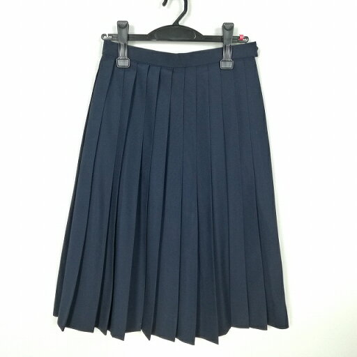 スクールスカート 夏物 w63-丈65 紺 中学 高校 プリーツ 学生服 制服 女子 中古 HK5552 スクールスカート 夏物 w63-丈65 紺 中学 高校 プリーツ 学生服 制服 女子 中古 HK5552