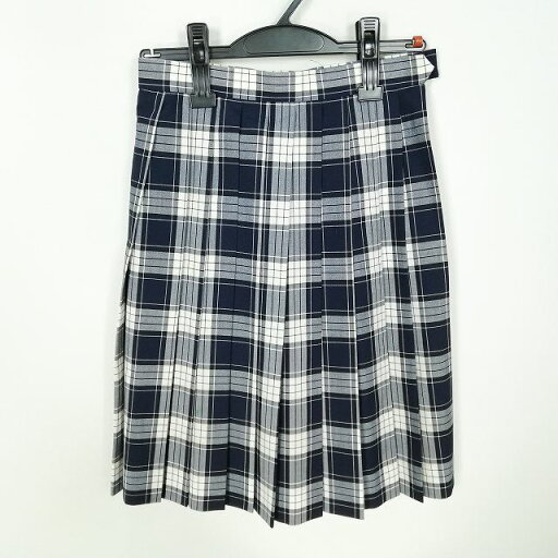 スクールスカート 夏物 w60-丈55 チェック 中学 高校 プリーツ 学生服 制服 女子 中古 HK8113 スクールスカート 夏物 w60-丈55 チェック 中学 高校 プリーツ 学生服 制服 女子 中古 HK8113