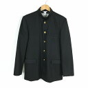 学生服 学ラン 175 男子 上着 ウール混 標準型学生服 詰襟 カシドス 黒 中古 ランクB a3 JJ6940