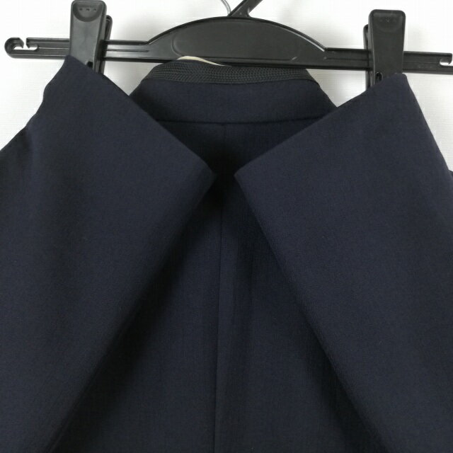 学生服 学ラン 170A 男子 上着 ウール混 海軍型学生服 ラウンドカラー 紺 中古 ランクC a3 JJ6952
