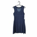 ジャンパースカート バスト80 ウエスト66 冬物 女子 学生服 中学 高校 紺 制服 中古 ランクC NA6502