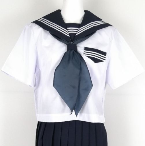 新品 夏 セーラー服 白 白3本線 半袖 上着 tam_u_4919h