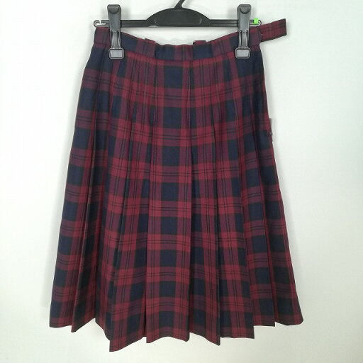 スクールスカート 冬物 w66-丈66 チェック 中学 高校 プリーツ 学生服 制服 女子 中古 HK3841 スクールスカート 冬物 w66-丈66 チェック 中学 高校 プリーツ 学生服 制服 女子 中古 HK3841