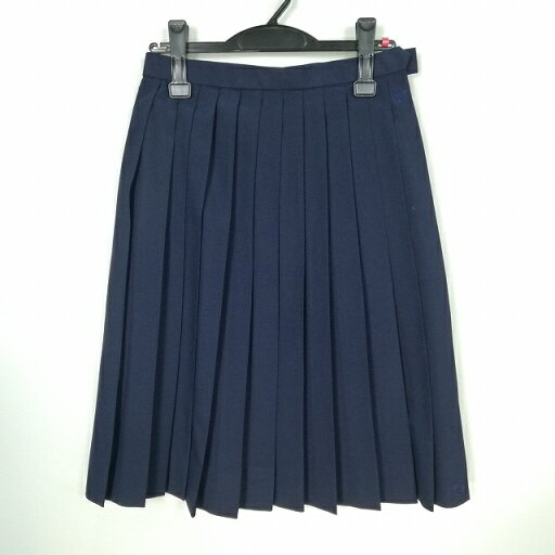 スクールスカート 夏物 w63-丈61 紺 中学 高校 プリーツ 学生服 制服 女子 中古 HK5570 スクールスカート 夏物 w63-丈61 紺 中学 高校 プリーツ 学生服 制服 女子 中古 HK5570