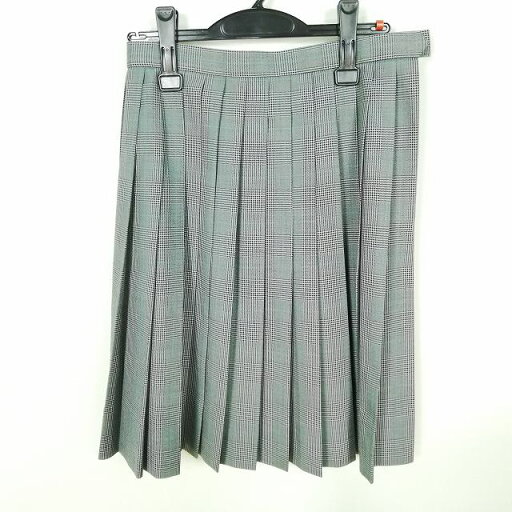 スクールスカート 夏物 w60-丈56 チェック 中学 高校 プリーツ 学生服 制服 女子 中古 HK6645 スクールスカート 夏物 w60-丈56 チェック 中学 高校 プリーツ 学生服 制服 女子 中古 HK6645