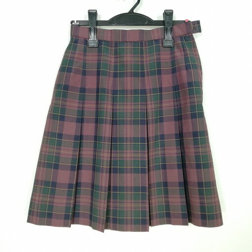 スクールスカート 夏物 w63-丈51 チェック 大阪茨木市立東中学 プリーツ 学生服 制服 女子 中古 HK6922 スクールスカート 夏物 w63-丈51 チェック 大阪茨木市立東中学 プリーツ 学生服 制服 女子 中古 HK6922