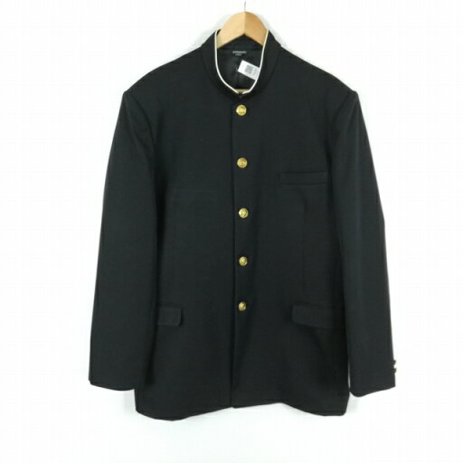 学生服 学ラン 190A 男子 トンボ 上着 ウール混 ラウンドカラー カシドス 黒 中古 ランクC a3 JJ6399 学生服 学ラン 190A 男子 トンボ 上着 ウール混 ラウンドカラー カシドス 黒 中古 ランクC a3 JJ6399