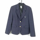 ブレザー 上着 170A 冬物 女子 学生服 東京日野第一中学 紺 制服 中古 ランクC EY5736