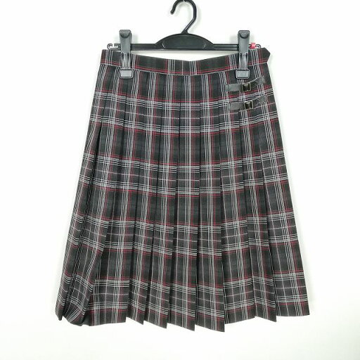 スクールスカート 夏物 w63-丈58 チェック 中学 高校 プリーツ 学生服 制服 女子 中古 HK4266 スクールスカート 夏物 w63-丈58 チェック 中学 高校 プリーツ 学生服 制服 女子 中古 HK4266