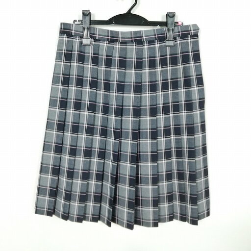 スクールスカート 大きいサイズ 夏物 w72-丈59 チェック 中学 高校 プリーツ 学生服 制服 女子 中古 HK4277 スクールスカート 大きいサイズ 夏物 w72-丈59 チェック 中学 高校 プリーツ 学生服 制服 女子 中古 HK4277