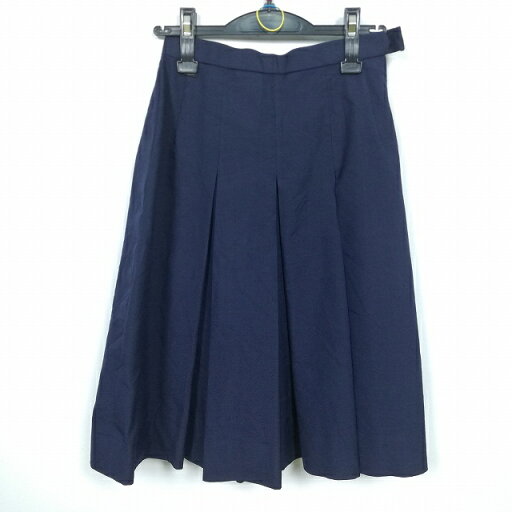 スクールスカート 冬物 w60-丈60 紺 中学 高校 プリーツ 学生服 制服 女子 中古 HK4959 スクールスカート 冬物 w60-丈60 紺 中学 高校 プリーツ 学生服 制服 女子 中古 HK4959