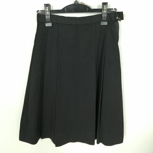 スクールスカート 冬物 w60-丈58 黒 山口岩国高校 プリーツ 学生服 制服 女子 中古 HK9073 スクールスカート 冬物 w60-丈58 黒 山口岩国高校 プリーツ 学生服 制服 女子 中古 HK9073