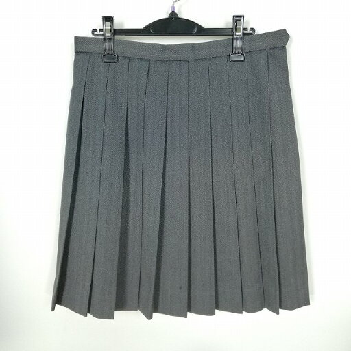 スクールスカート 大きいサイズ 冬物 w75-丈56 ストライプ 中学 高校 プリーツ 学生服 制服 女子 中古 HK4304 スクールスカート 大きいサイズ 冬物 w75-丈56 ストライプ 中学 高校 プリーツ 学生服 制服 女子 中古 HK4304
